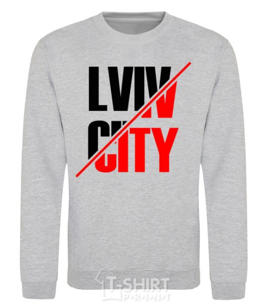 Sweatshirt Lviv city sport-grey фото