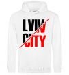 Men`s hoodie Lviv city White фото