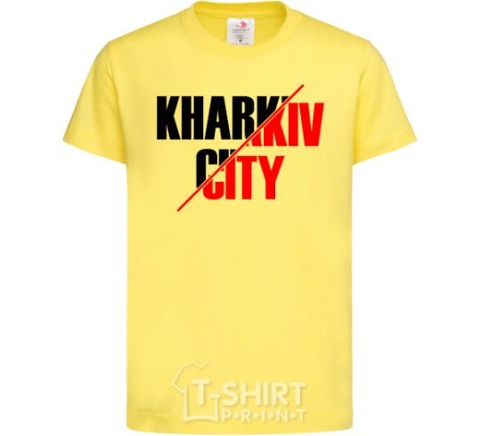 Kids T-shirt Kharkiv city cornsilk фото