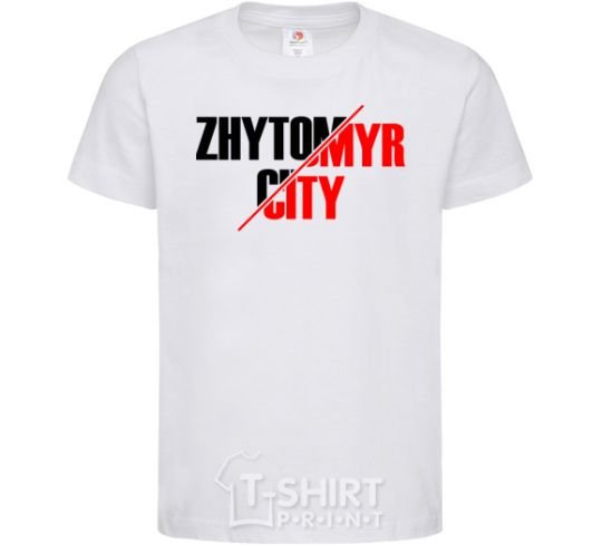 Kids T-shirt Zhytomyr city White фото