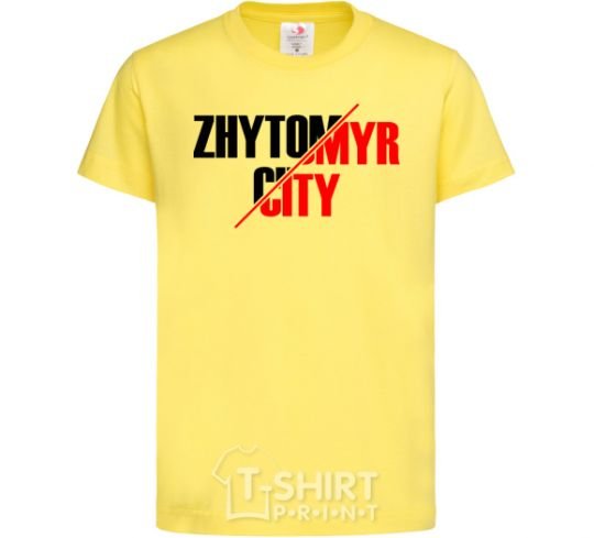 Kids T-shirt Zhytomyr city cornsilk фото
