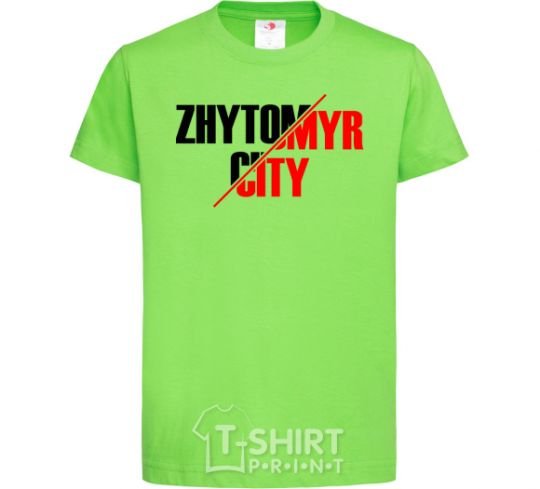 Kids T-shirt Zhytomyr city orchid-green фото