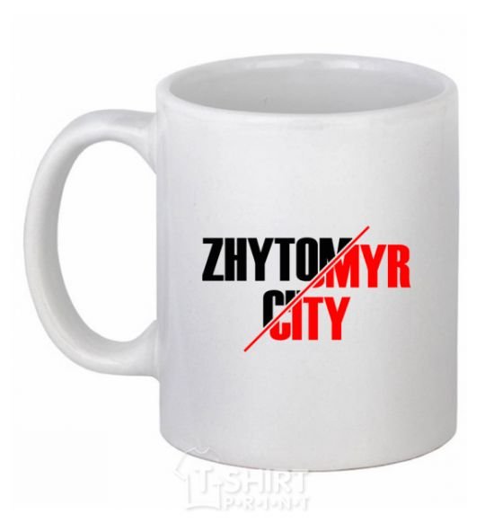 Чашка керамическая Zhytomyr city Белый фото