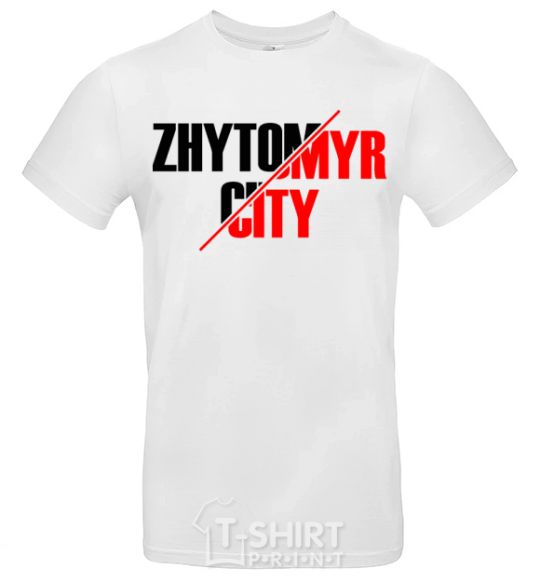 Мужская футболка Zhytomyr city Белый фото