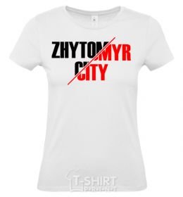 Women's T-shirt Zhytomyr city White фото