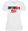 Женская футболка Zhytomyr city Белый фото