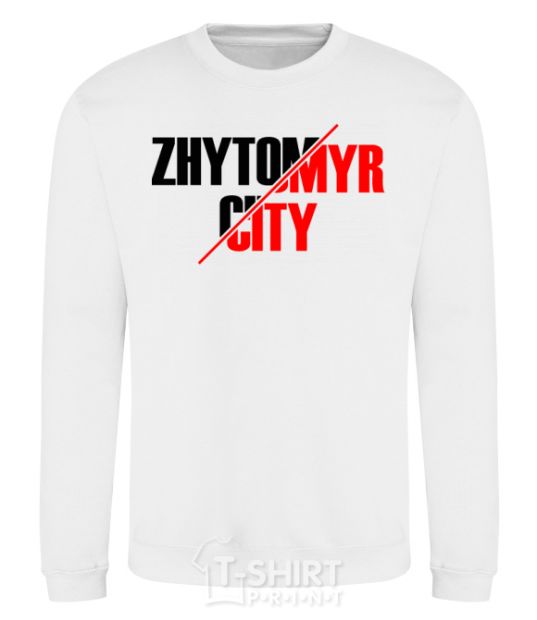 Sweatshirt Zhytomyr city White фото