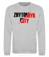 Sweatshirt Zhytomyr city sport-grey фото