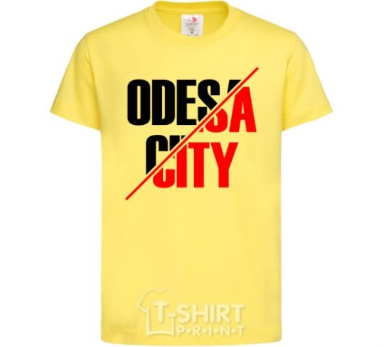 Kids T-shirt Odesa city cornsilk фото