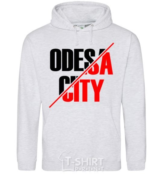 Men`s hoodie Odesa city sport-grey фото