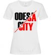 Women's T-shirt Odesa city White фото