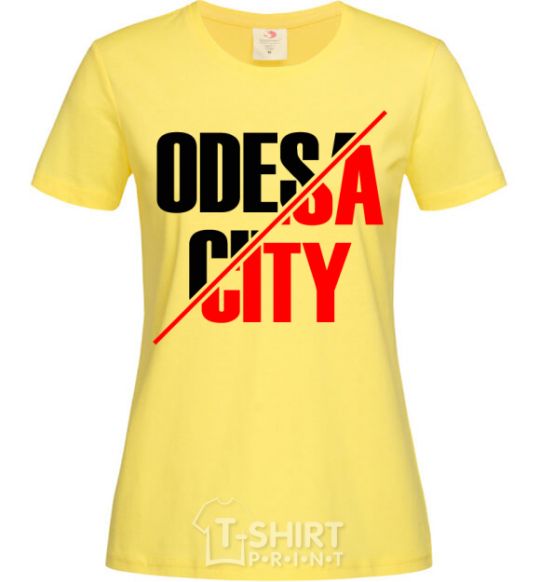 Women's T-shirt Odesa city cornsilk фото