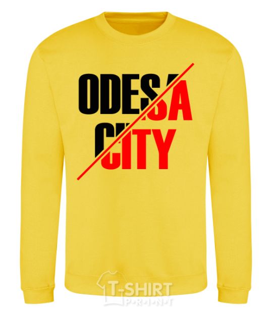 Sweatshirt Odesa city yellow фото