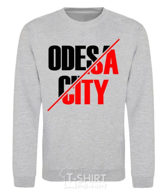 Sweatshirt Odesa city sport-grey фото