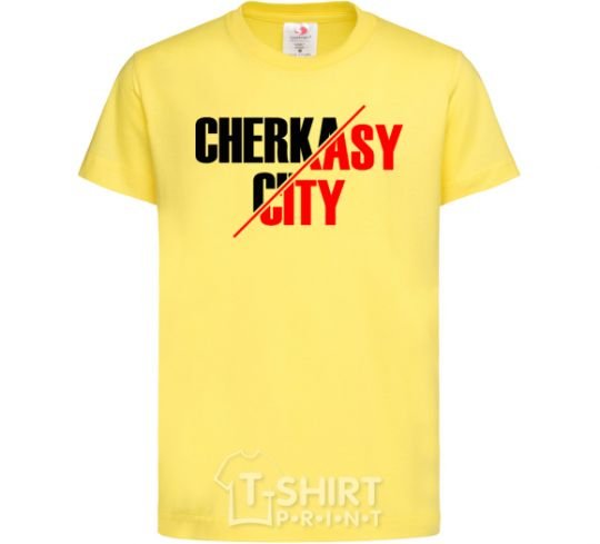 Kids T-shirt Cherkasy city cornsilk фото