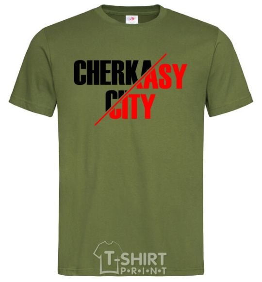 Men's T-Shirt Cherkasy city millennial-khaki фото