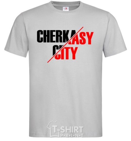 Men's T-Shirt Cherkasy city grey фото