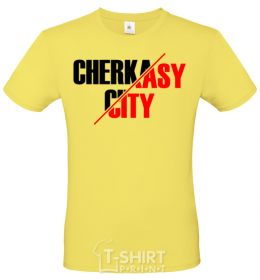 Men's T-Shirt Cherkasy city cornsilk фото