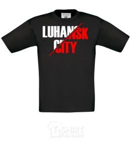 Kids T-shirt Luhansk city black фото