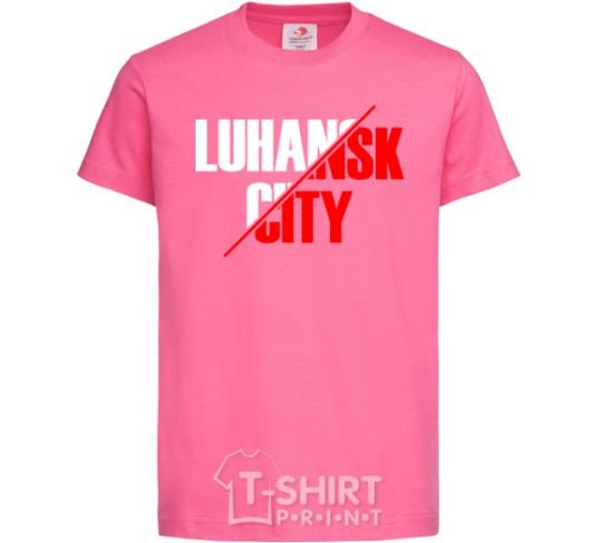 Детская футболка Luhansk city Ярко-розовый фото