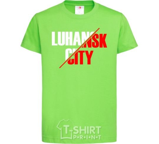 Kids T-shirt Luhansk city orchid-green фото