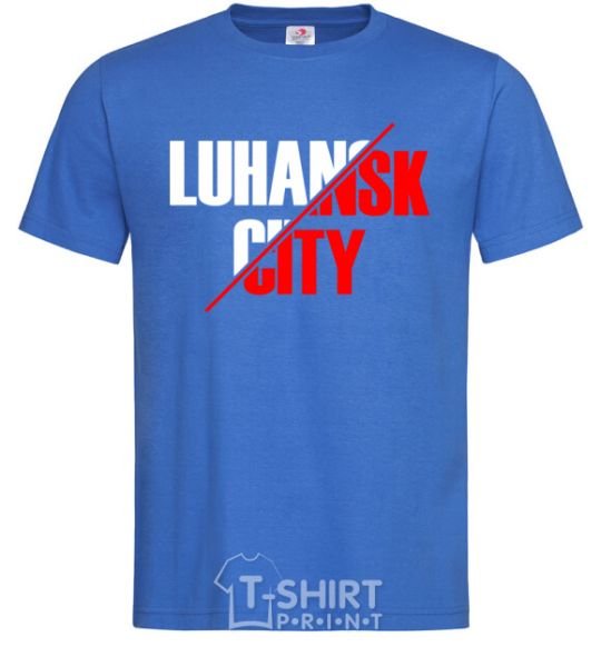 Men's T-Shirt Luhansk city royal-blue фото