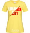 Женская футболка Luhansk city Лимонный фото