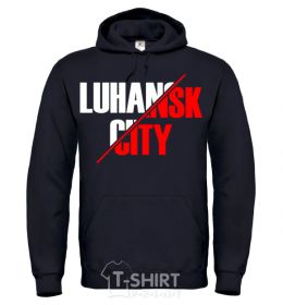Men`s hoodie Luhansk city black фото