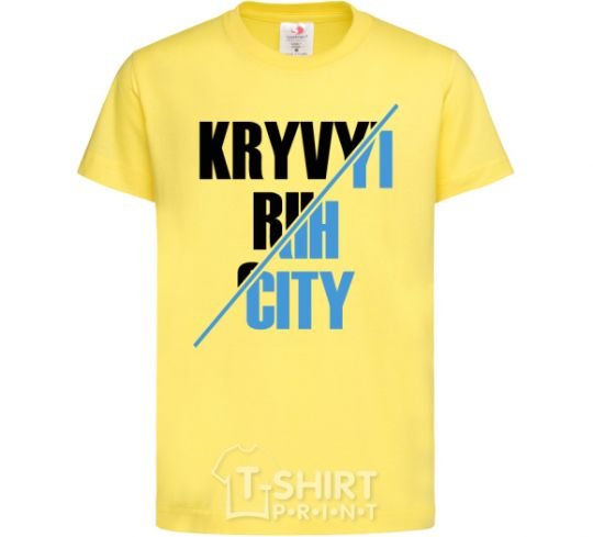 Kids T-shirt Kryvyi Rih city cornsilk фото