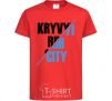 Kids T-shirt Kryvyi Rih city red фото