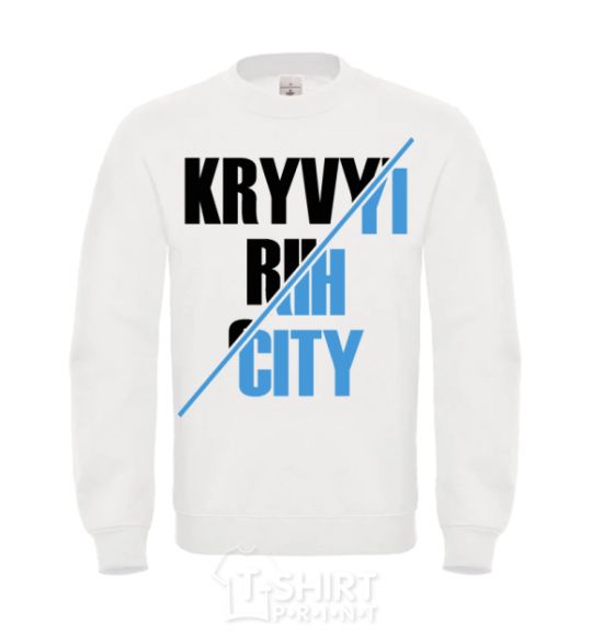 Sweatshirt Kryvyi Rih city White фото