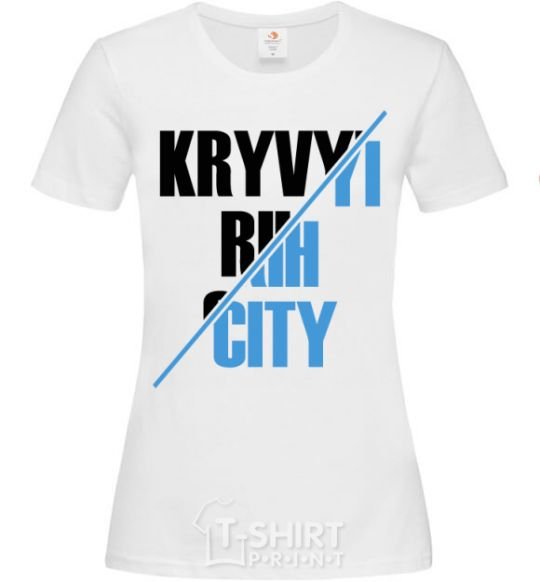 Women's T-shirt Kryvyi Rih city White фото