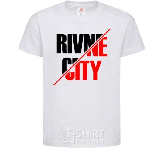 Kids T-shirt Rivne city White фото