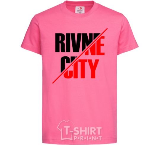 Детская футболка Rivne city Ярко-розовый фото