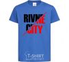 Kids T-shirt Rivne city royal-blue фото