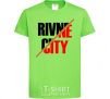 Kids T-shirt Rivne city orchid-green фото