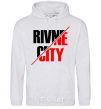 Men`s hoodie Rivne city sport-grey фото