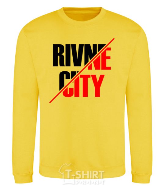 Sweatshirt Rivne city yellow фото