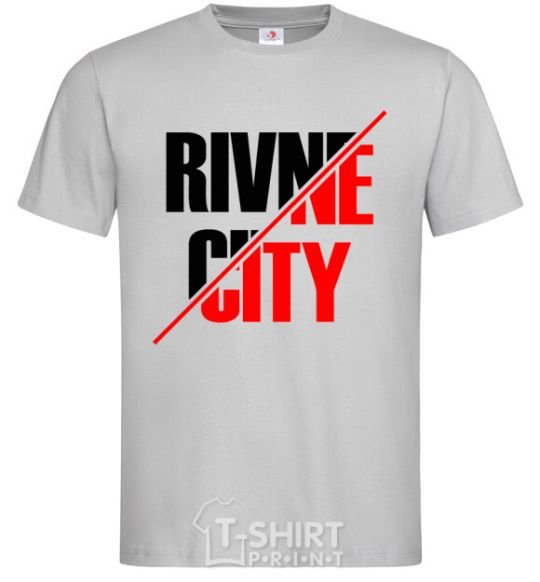 Men's T-Shirt Rivne city grey фото