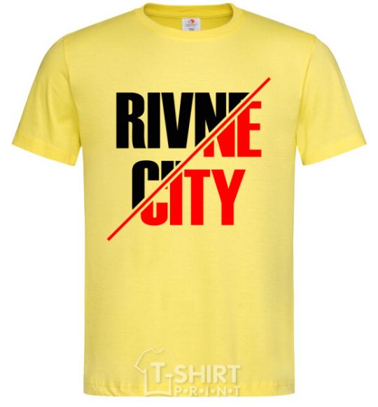 Men's T-Shirt Rivne city cornsilk фото