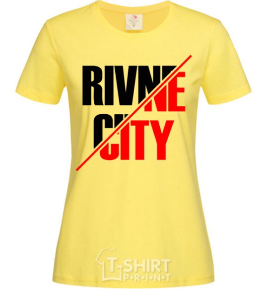 Women's T-shirt Rivne city cornsilk фото