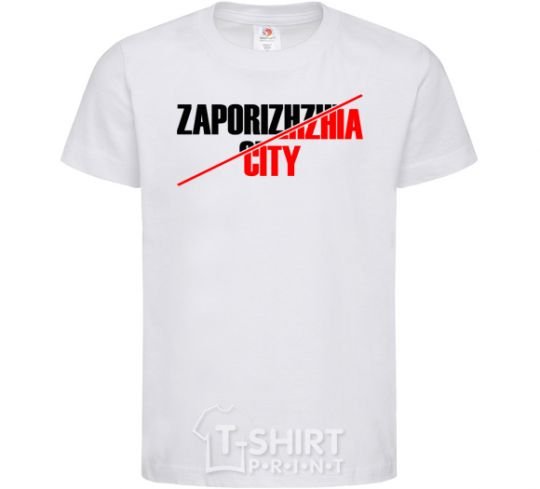 Kids T-shirt Zaporizhzhia city White фото