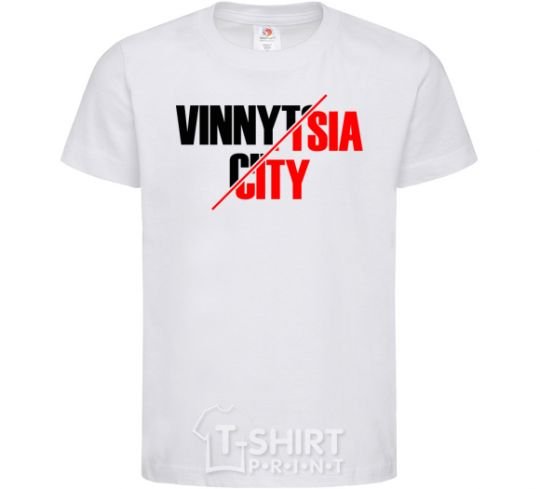 Kids T-shirt Vinnytsia city White фото