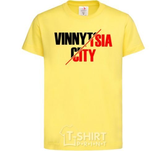 Kids T-shirt Vinnytsia city cornsilk фото