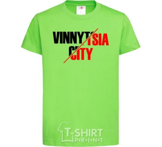 Kids T-shirt Vinnytsia city orchid-green фото