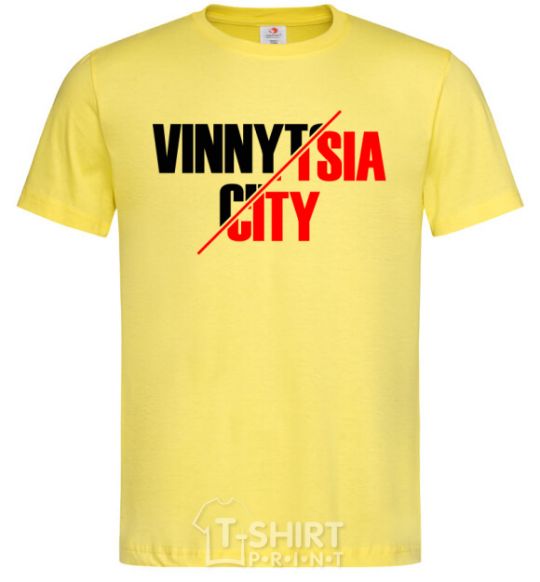 Мужская футболка Vinnytsia city Лимонный фото