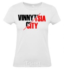 Women's T-shirt Vinnitsa Capital of world White фото