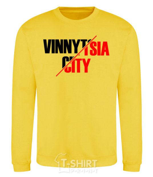 Sweatshirt Vinnytsia city yellow фото