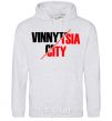 Men`s hoodie Vinnytsia city sport-grey фото