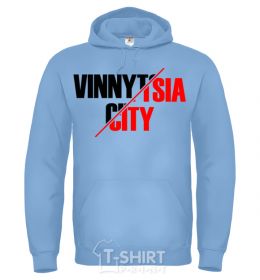 Men`s hoodie Straight outta Vinnitsa sport-grey фото
